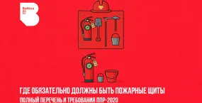 Где обязательно должны быть пожарные щиты: нормы установки и расчет по ППР-2020