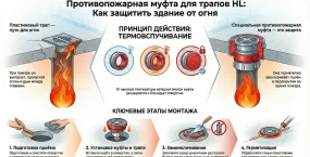 Противопожарная муфта для трапов HL: особенности, выбор и пошаговый монтаж