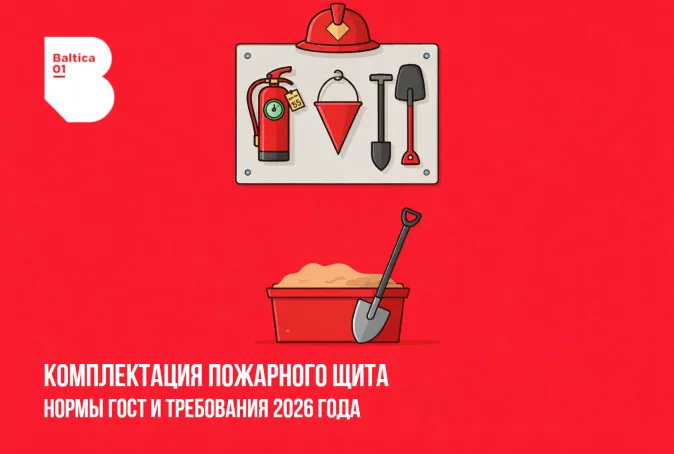 Комплектация пожарного щита: нормы ГОСТ и требования 2026 года